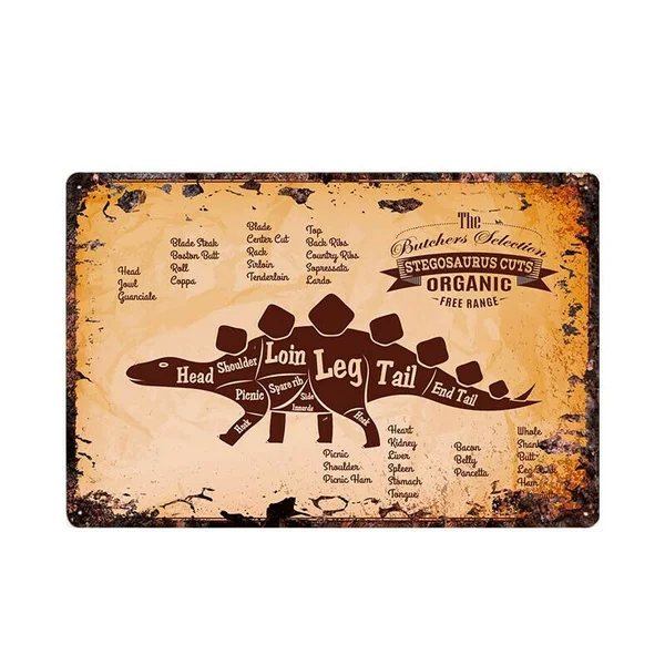 Stegosaurus Cuts Tin Metal Sign Plaque Kitchen Bar Pub Vintage Retro Wall Decor Tin Sign 8x12inch
Stegosaurus Cuts Tin Metal Sign Plaque Kitchen Bar Pub Vintage Retro Wall Decor Tin Sign 8x12inch