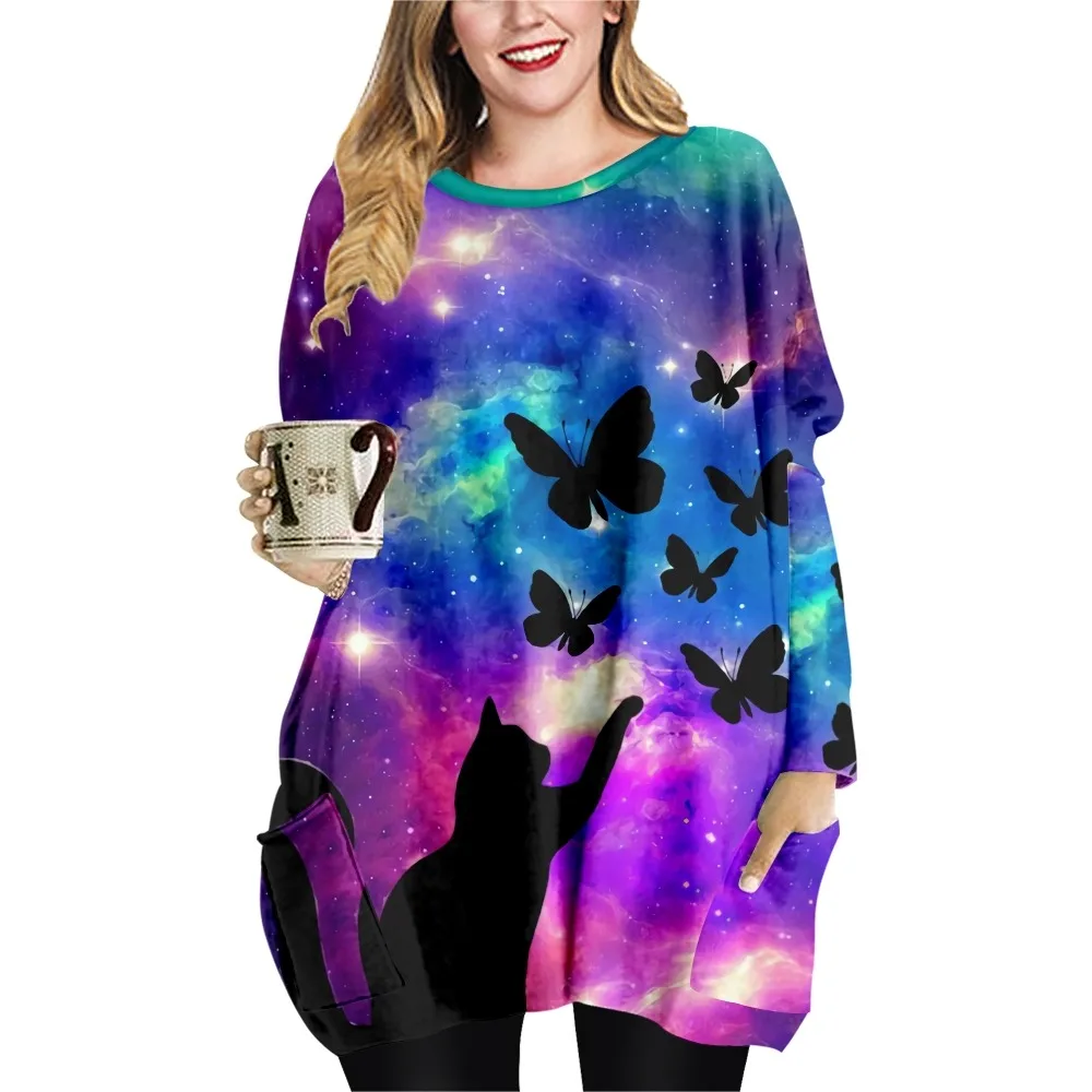 SOJINM Cat Print T-shirt Female Summer Casual Vintage T-shirt Clothing Fashion Autumn Top Long Sleeve Blouse Oversized XL
SOJINM Cat Print T-shirt Female Summer Casual Vintage T-shirt Clothing Fashion Autumn Top Long Sleeve Blouse Oversized XL