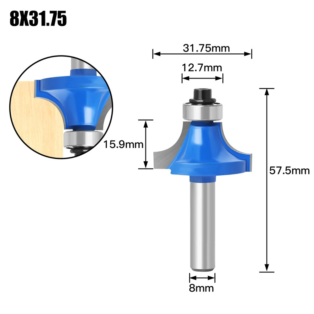 1 Pc Round Router Bit Edge Trimming Bit Milling Cutter For Wood 8mm Shank Tools For Carpentry In Wood Carving Tools Wood Cutter
1 Pc Round Router Bit Edge Trimming Bit Milling Cutter For Wood 8mm Shank Tools For Carpentry In Wood Carving Tools Wood Cutter