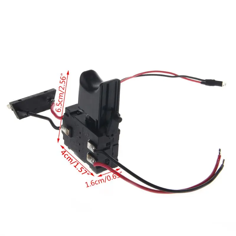 Electric Drill Dustproof Speed Control Push Button Trigger Switch for Dc 7.2-24V DropShip
Electric Drill Dustproof Speed Control Push Button Trigger Switch for Dc 7.2-24V DropShip