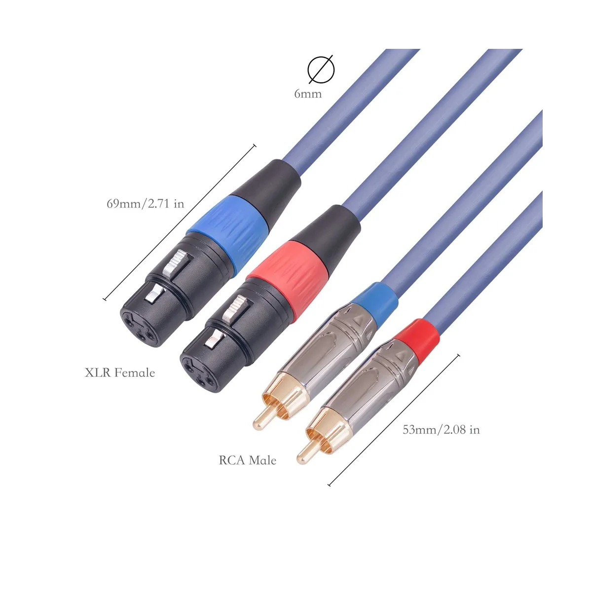 Кабель с двумя штекерами XLR на RCA, кабель с двумя штекерами XLR на два штекера RCA, аудиокабель с двумя штекерами XLR на 2 штекера RCA Hi-Fi, 6,6 фута
Кабель с двумя штекерами XLR на RCA, кабель с двумя штекерами XLR на два штекера RCA, аудиокабель с двумя штекерами XLR на 2 штекера RCA Hi-Fi, 6,6 фута