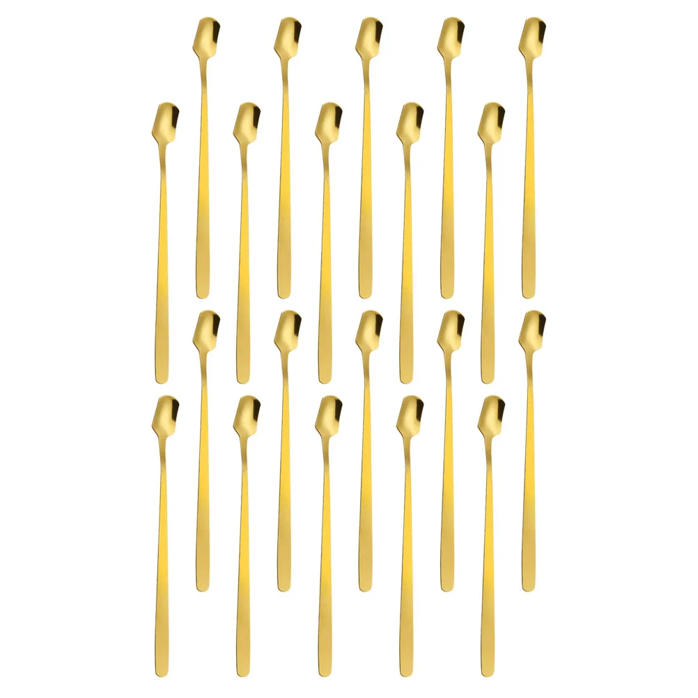 20 Pcs Square Coffee Spoon Coffee Decor Dessert Spoons Square Spoon Golden Coffee Spoon Stainless Steel Beverage Stirrers
20 Pcs Square Coffee Spoon Coffee Decor Dessert Spoons Square Spoon Golden Coffee Spoon Stainless Steel Beverage Stirrers
