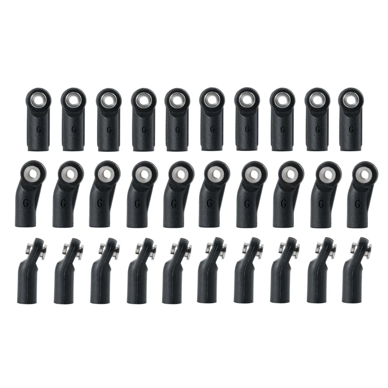 30PCS Plastic M4 Rod Ends Link Balls Head Linkage Joint for 1/10 RC Crawler Car Axial SCX10 II 90046 Parts Accessories
30PCS Plastic M4 Rod Ends Link Balls Head Linkage Joint for 1/10 RC Crawler Car Axial SCX10 II 90046 Parts Accessories