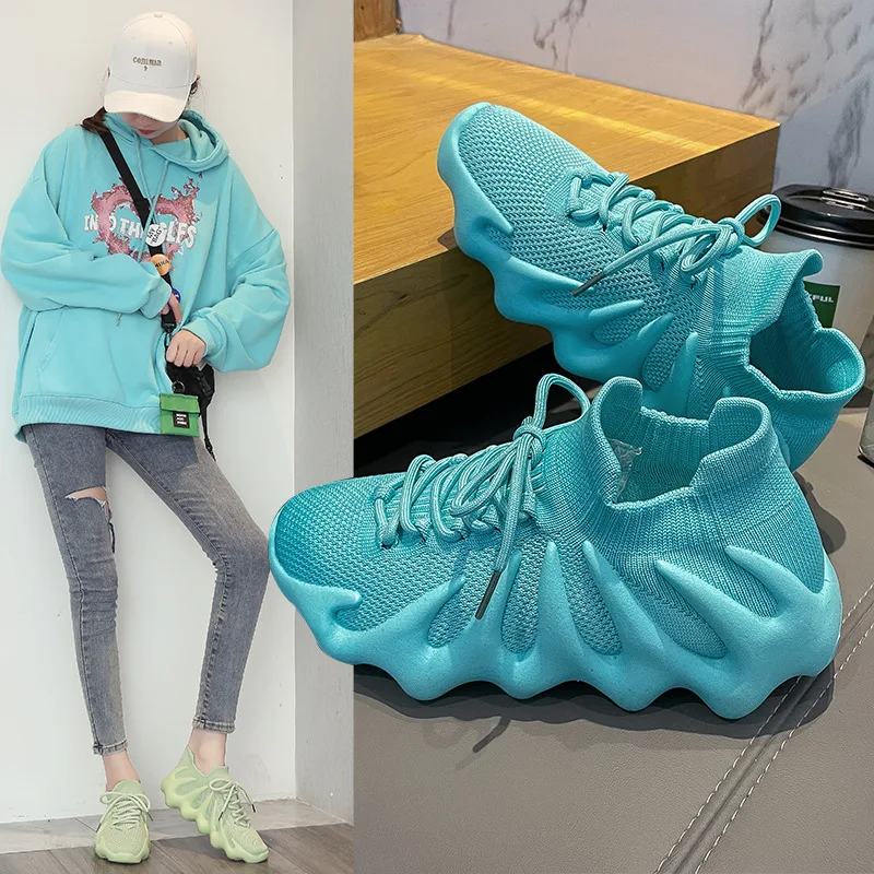 2022 new women's sports shoes Yezi fashion knitted breathable non slip rubber sole leisure walking running socks shoes spring au
2022 new women's sports shoes Yezi fashion knitted breathable non slip rubber sole leisure walking running socks shoes spring au