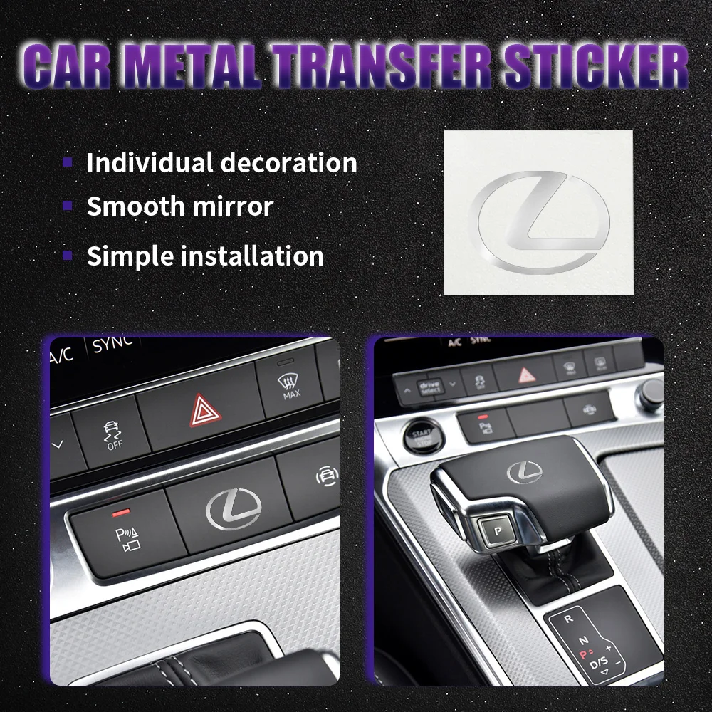 10pcs 3D Car Styling Interior Nickel Stickers Badges Auto Decoration For LEXUS F Sport RX330 LX570 is200 is300 ls400 RX450 GS300
10pcs 3D Car Styling Interior Nickel Stickers Badges Auto Decoration For LEXUS F Sport RX330 LX570 is200 is300 ls400 RX450 GS300