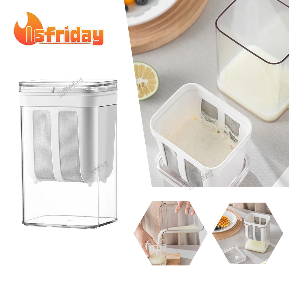 Yogurt Filter Homemade Greek Yogurt Machine Filter Screen Cold Extraction Whey Separation Tools Cheese Moisture Seperator
Yogurt Filter Homemade Greek Yogurt Machine Filter Screen Cold Extraction Whey Separation Tools Cheese Moisture Seperator