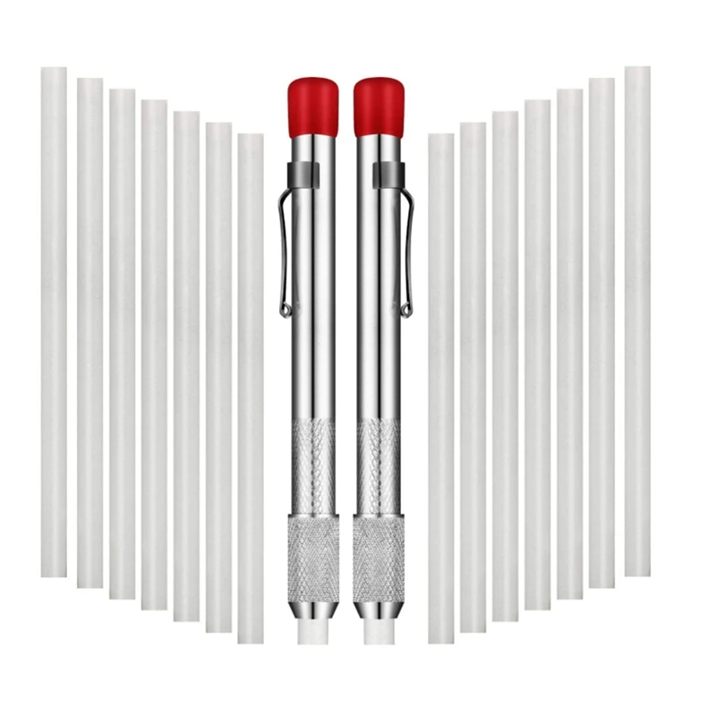 2 Pieces Soapstone Holders Round Soapstone Marker Soapstone Pen With 14 Pieces Refills For Welding Tools And Markers
2 Pieces Soapstone Holders Round Soapstone Marker Soapstone Pen With 14 Pieces Refills For Welding Tools And Markers
