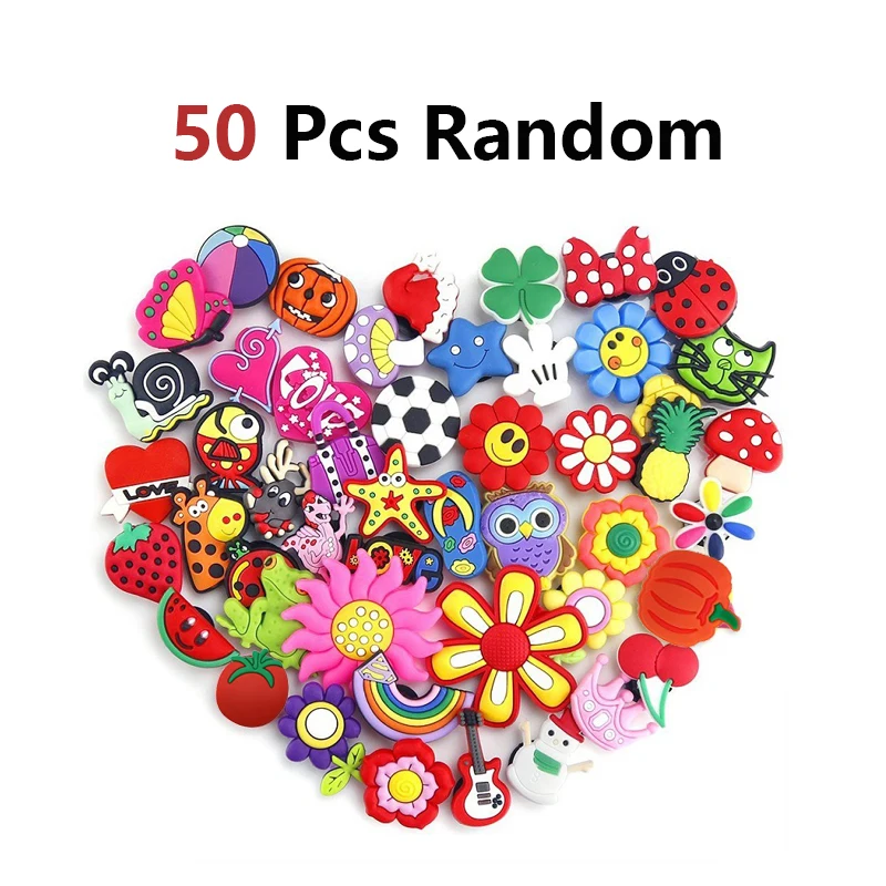 50 Pack Random PVC Shoe Charms Decorations for Boys Girls Kids Teens Holiday and Party Favors Gifts
50 Pack Random PVC Shoe Charms Decorations for Boys Girls Kids Teens Holiday and Party Favors Gifts