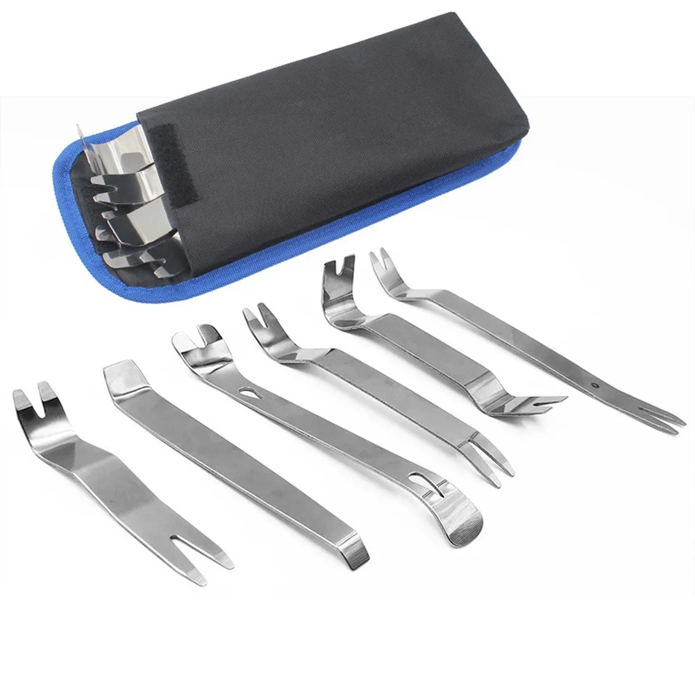 6* Car Audio Door Dash Trim Removal Tool Steel Pry Set Stainless Steel Door Clip Panel Clips Disassembly Kits
6* Car Audio Door Dash Trim Removal Tool Steel Pry Set Stainless Steel Door Clip Panel Clips Disassembly Kits