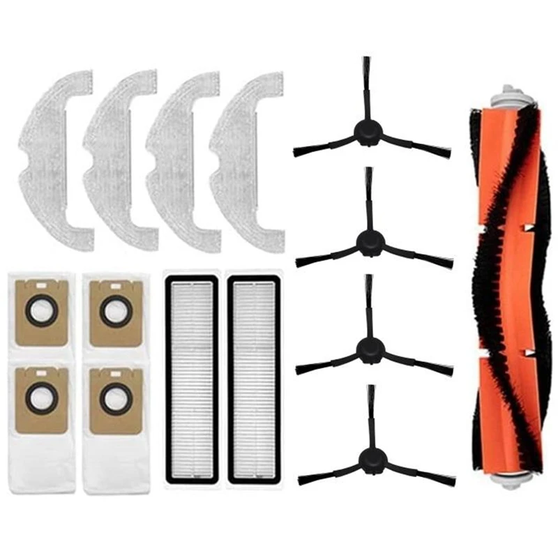 Vacuum Cleaner Kit Main Brush Side Brush Hepa Filter Mop Dust Bag For Xiaomi Dreame Bot L10 Plus/D10 Plus RLS3D
Vacuum Cleaner Kit Main Brush Side Brush Hepa Filter Mop Dust Bag For Xiaomi Dreame Bot L10 Plus/D10 Plus RLS3D