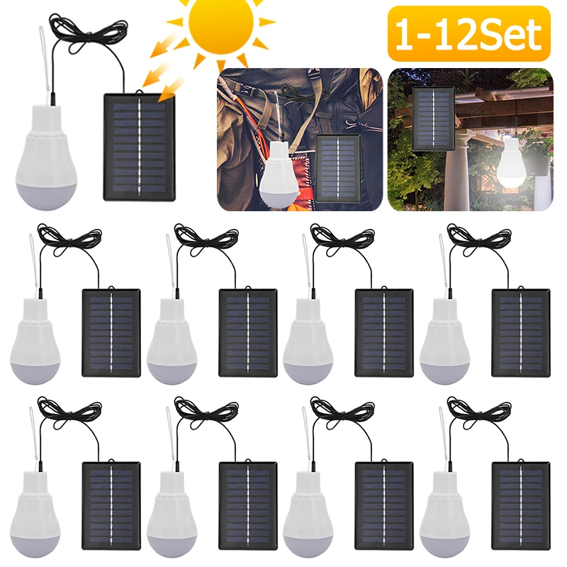 1-12pcs Solar Power Panel Battery Charger 5V 15W 300LM Portable Solar Lighting Bulb Energy Saving Outdoor Lamp USB Rechargable
1-12pcs Solar Power Panel Battery Charger 5V 15W 300LM Portable Solar Lighting Bulb Energy Saving Outdoor Lamp USB Rechargable