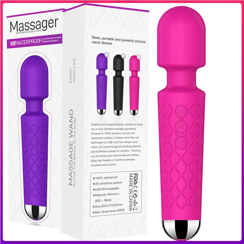20 скоростей Беспроводной Мощный вибратор для клитора взрослые секс-игрушки волшебная палочка Стимулятор точки G Женский мастурбатор