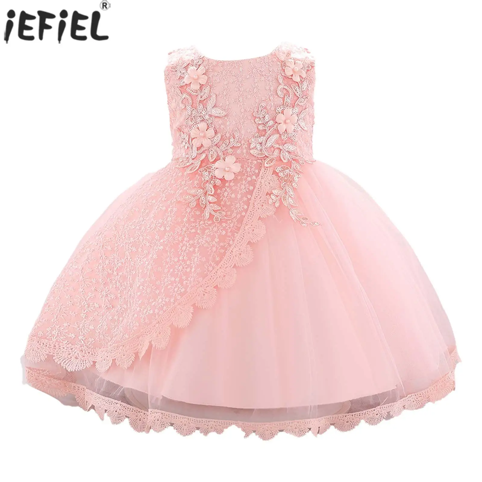 Newborn Baby Girls Ball Gown Elegant Cute Sleeveless Round Neck Floral Decor Tutu for Infant Baby Baptism Birthday Wedding Dress
Newborn Baby Girls Ball Gown Elegant Cute Sleeveless Round Neck Floral Decor Tutu for Infant Baby Baptism Birthday Wedding Dress