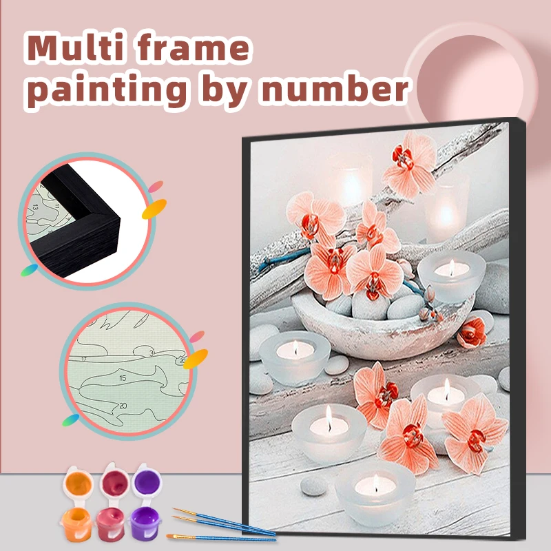 CHENISTORY Multi Aluminium Frame Diy Painting By Numbers Candle Scenery Picture Drawing On Canvas For Adults Coloring By Number
CHENISTORY Multi Aluminium Frame Diy Painting By Numbers Candle Scenery Picture Drawing On Canvas For Adults Coloring By Number