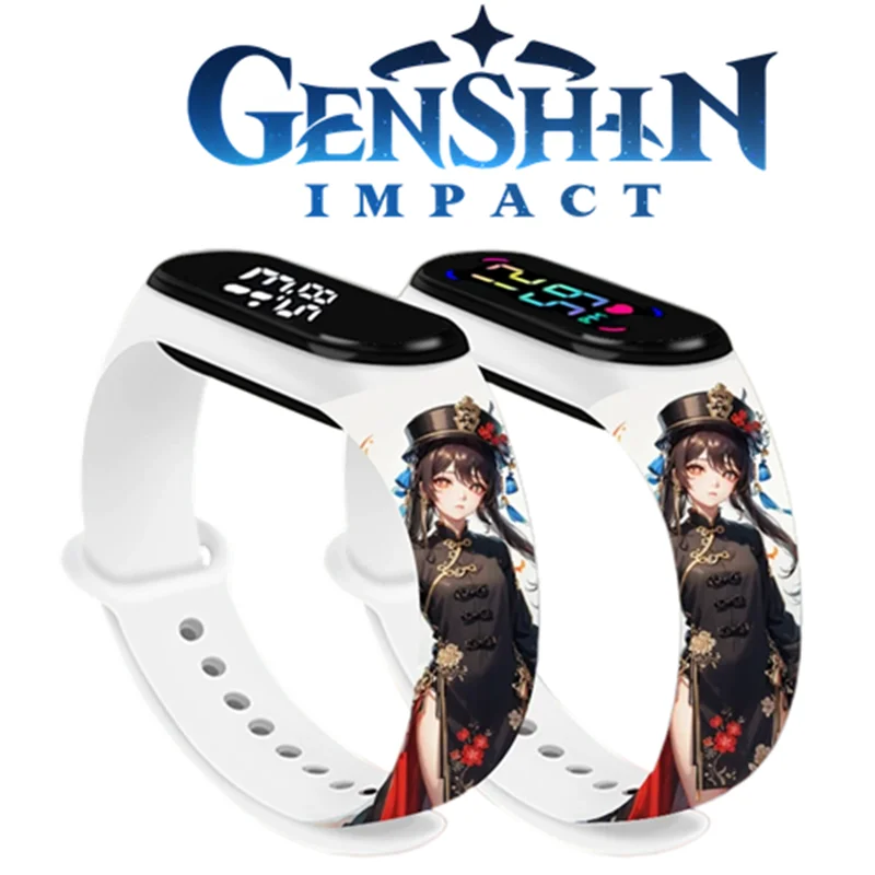 Genshin Impact LED Electronic Water Proof Watch Hu Tao Anime Characters Game Peripherals Toys Fan Children's Birthday Gift
Genshin Impact LED Electronic Water Proof Watch Hu Tao Anime Characters Game Peripherals Toys Fan Children's Birthday Gift