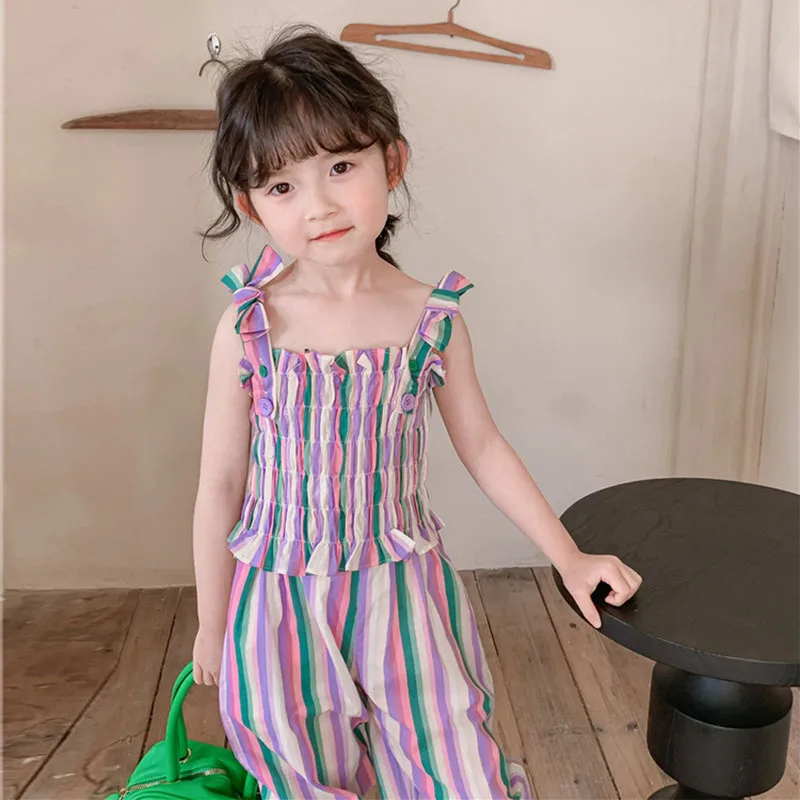 Лето 2022, детская одежда, футболка с жемчужинами и кружевами на подтяжках и штаны для девочек, комплект из двух предметов для женщин 4-78
Лето 2022, детская одежда, футболка с жемчужинами и кружевами на подтяжках и штаны для девочек, комплект из двух предметов для женщин 4-78