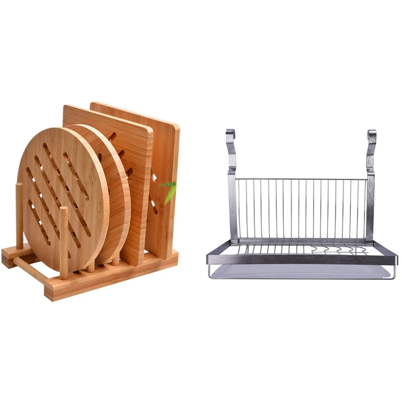 Stainless Steel Folding Hanging Dish Rack Draining Bowl Rack With Bamboo Trivet Kitchen Bamboo Hot Pads Trivet Mat Set
Stainless Steel Folding Hanging Dish Rack Draining Bowl Rack With Bamboo Trivet Kitchen Bamboo Hot Pads Trivet Mat Set