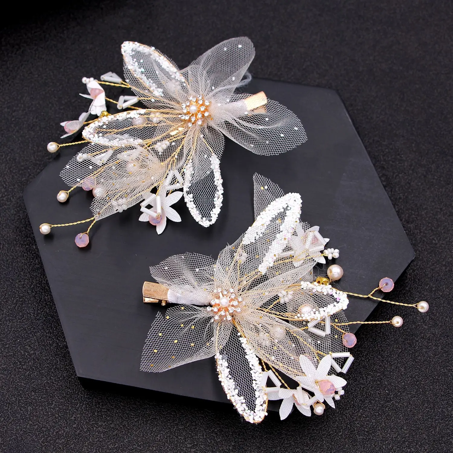 Mesh Flower Side Clip Chinese Style Cute Vintage Headdress Hanfu Clothing Accessories for Little Girls NOV99
Mesh Flower Side Clip Chinese Style Cute Vintage Headdress Hanfu Clothing Accessories for Little Girls NOV99