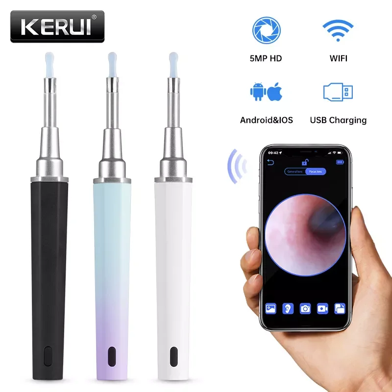 Ear Sticks Endoscope Camera Adult USB Rechargeable Wireless Earpick 6 Silicone Ear Spoon Cleaner Home Mini Camera Otoscope
Ear Sticks Endoscope Camera Adult USB Rechargeable Wireless Earpick 6 Silicone Ear Spoon Cleaner Home Mini Camera Otoscope