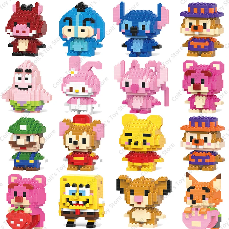 Игрушки из мультфильма Disney, конструктор Стич, Ник, настольные украшения, кавайная модель, пух, клубника, медведь, кирпичи для девочек, подарк...
Игрушки из мультфильма Disney, конструктор Стич, Ник, настольные украшения, кавайная модель, пух, клубника, медведь, кирпичи для девочек, подарк...