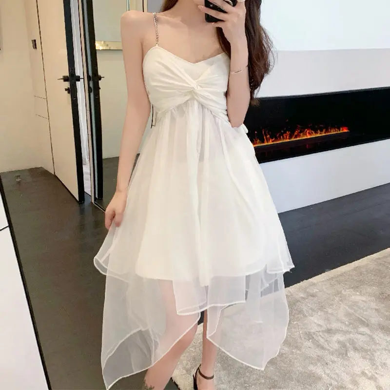 Women Dress Summer French Strap Design Fashion Streetwear All-match Casual Luxury Dress Drop Shipping
Women Dress Summer French Strap Design Fashion Streetwear All-match Casual Luxury Dress Drop Shipping