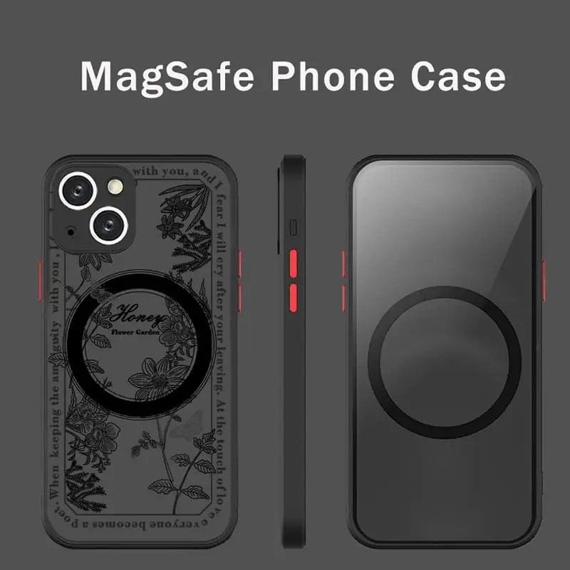 Luxury Vintage Flower Pattern Verse Phone Case For iPhone 13 12 Mini Pro Max Matte transparent Super Magnetic MagSafe Cover
Luxury Vintage Flower Pattern Verse Phone Case For iPhone 13 12 Mini Pro Max Matte transparent Super Magnetic MagSafe Cover