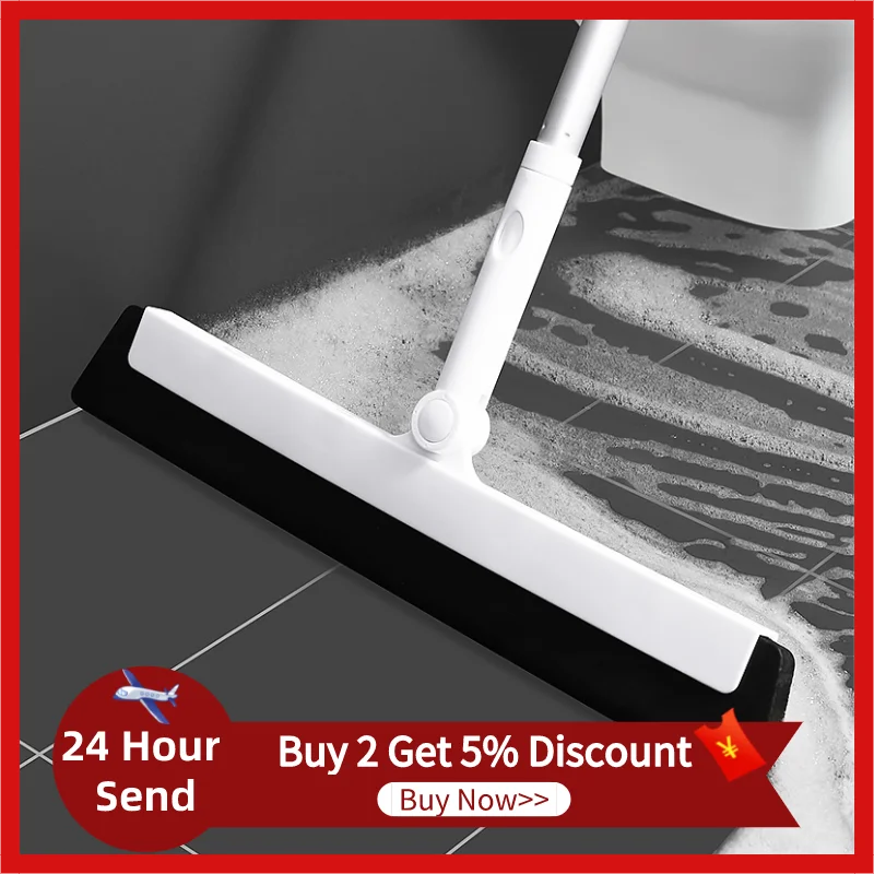 Floor Cleaning Squeegee Telescopic Magic Broom Non-sticky 180 Rotation Home Dust Broom For Bathroom Glass Window Floor Wiper
Floor Cleaning Squeegee Telescopic Magic Broom Non-sticky 180 Rotation Home Dust Broom For Bathroom Glass Window Floor Wiper