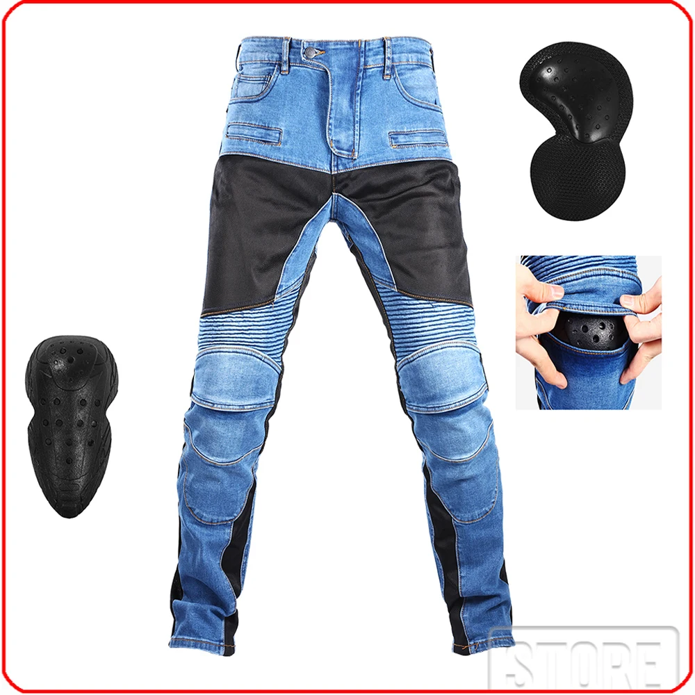 Summer Male Motorcycle Riding Pants Anti-drop Motorbike Jeans Protective Gear Protection Pants Stop Stone Motocross Trousers
Summer Male Motorcycle Riding Pants Anti-drop Motorbike Jeans Protective Gear Protection Pants Stop Stone Motocross Trousers