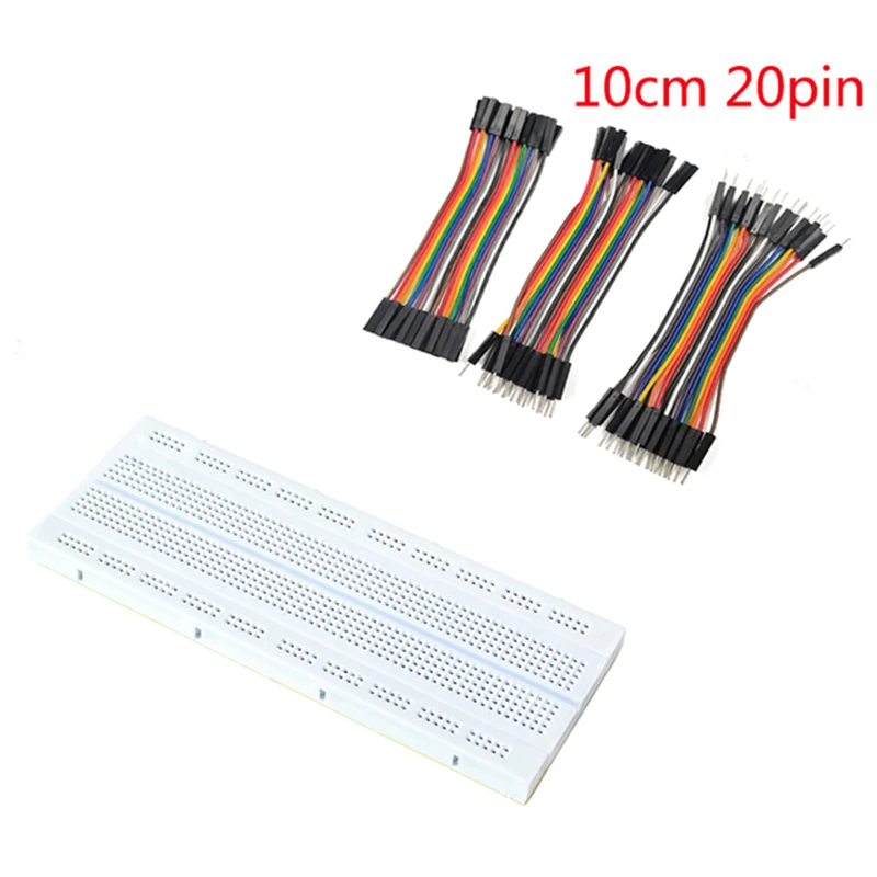 Jumper Wire 840 GL-12 Points Solderless PCB Breadboard Mini Universal Test Protoboard DIY Bread Board Male to Male Dupont Line
Jumper Wire 840 GL-12 Points Solderless PCB Breadboard Mini Universal Test Protoboard DIY Bread Board Male to Male Dupont Line