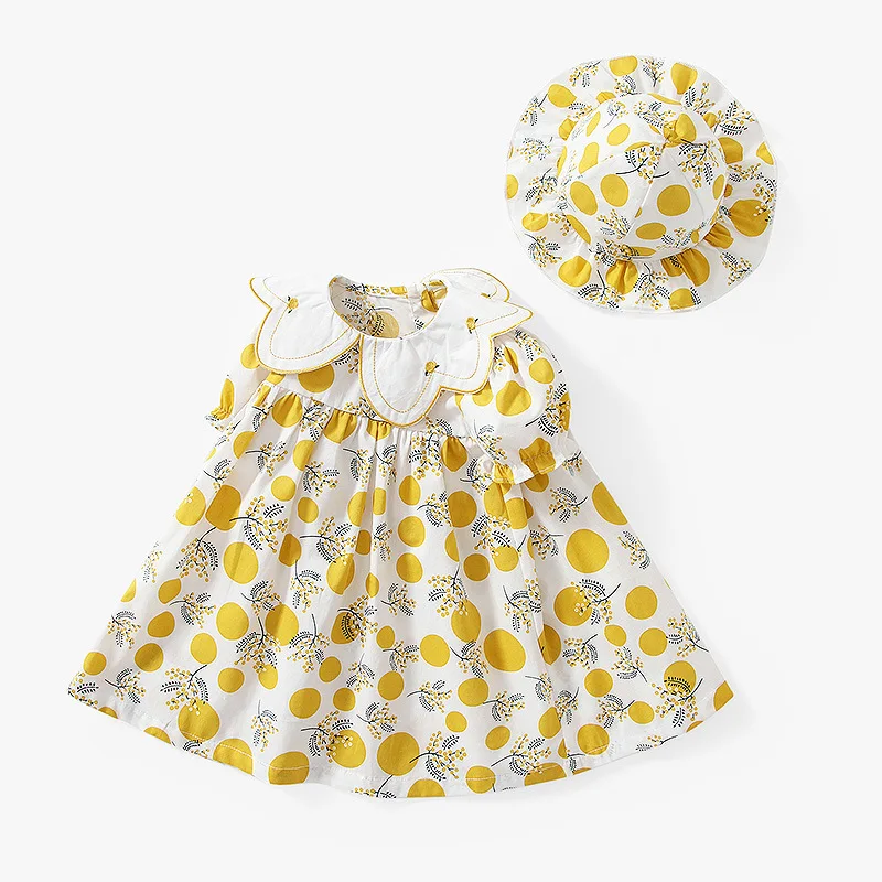 Baby Girl Dress 2Pcs Summer Dress For 1-3Y Girls Short Sleeve Clothing Retro Princess Skirt Floral Toddler Girls Dress With Hat
Baby Girl Dress 2Pcs Summer Dress For 1-3Y Girls Short Sleeve Clothing Retro Princess Skirt Floral Toddler Girls Dress With Hat
