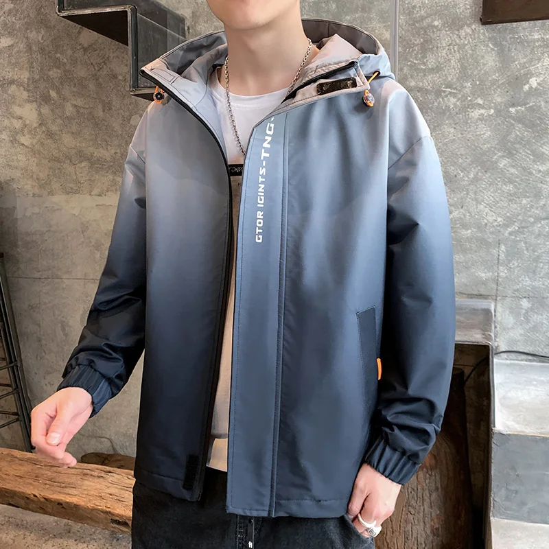 4XL Autumn New Jacket Men's Teen Cargo Trend Hooded Gradient Pocket Coat Blue JK2019
4XL Autumn New Jacket Men's Teen Cargo Trend Hooded Gradient Pocket Coat Blue JK2019