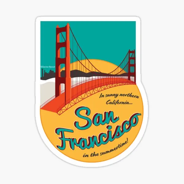 Retro San Francisco 5PCS Stickers for Wall Laptop Home Anime Window Luggage Decorations Background Living Room Print
Retro San Francisco 5PCS Stickers for Wall Laptop Home Anime Window Luggage Decorations Background Living Room Print