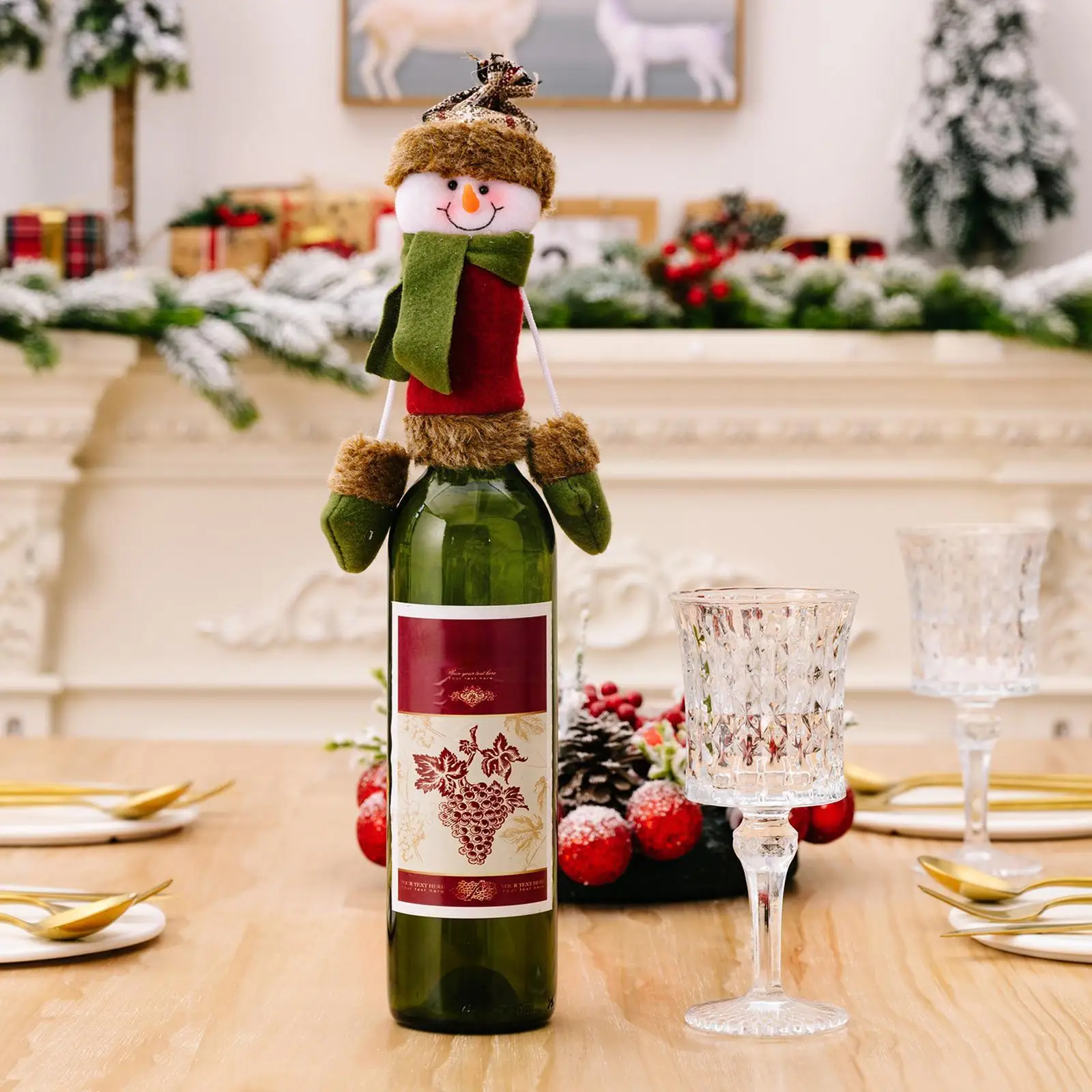 Cartoon Elk Santa Claus Wine Bottle Cover Gift Bag Decor Christmas Christmas Party Xmas Table Dinner Merry N7P1
Cartoon Elk Santa Claus Wine Bottle Cover Gift Bag Decor Christmas Christmas Party Xmas Table Dinner Merry N7P1