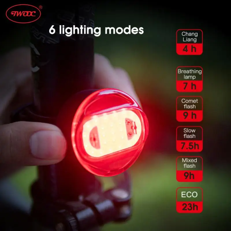 Bicycle light 6 modes Taillight USB Rechargeable light MTB road bike lamp IPX5 Waterproof Cycling bicicleta Bicycle Accessories
Bicycle light 6 modes Taillight USB Rechargeable light MTB road bike lamp IPX5 Waterproof Cycling bicicleta Bicycle Accessories
