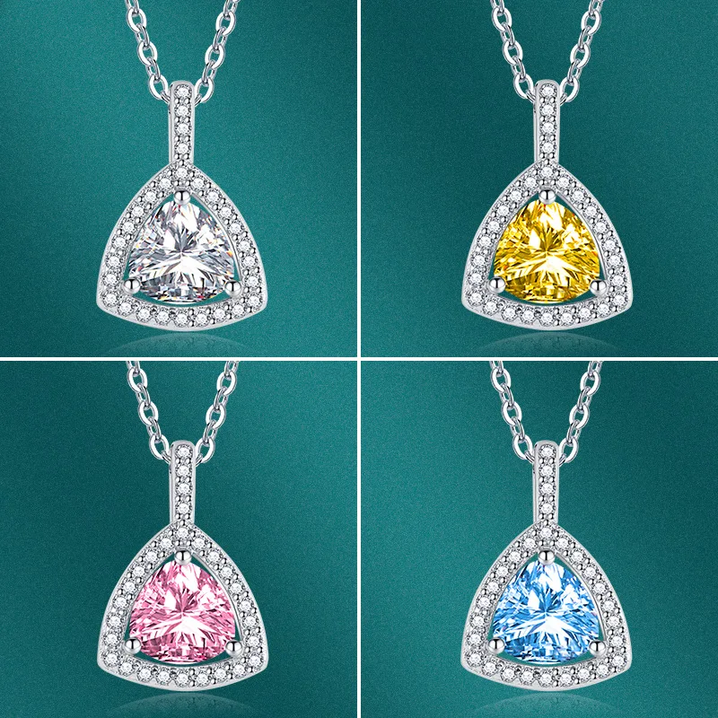 Hot Sale New Women's Triangle Necklace Pendant Pink/Yellow Shiny Cubic Zirconia Wedding Engagement Bridal Fine Jewelry
Hot Sale New Women's Triangle Necklace Pendant Pink/Yellow Shiny Cubic Zirconia Wedding Engagement Bridal Fine Jewelry