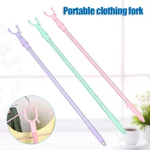 Retractable Clothes Fork Balcony Fork Pole The Hangers Clothes Pole For Clothes Pole Space Saving Drying Clothes Pole Fork