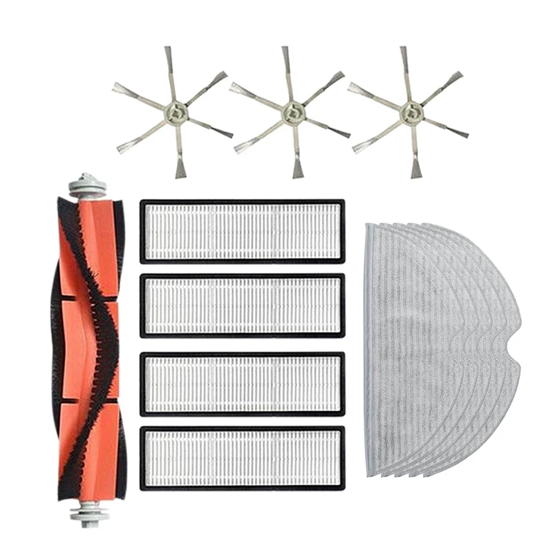 11Pcs For Xiaomi Mijia 2C Vacuum Cleaner Replacement Spare Parts Main Side Brush HEPA Filter Cleaning Mop Cloth
11Pcs For Xiaomi Mijia 2C Vacuum Cleaner Replacement Spare Parts Main Side Brush HEPA Filter Cleaning Mop Cloth