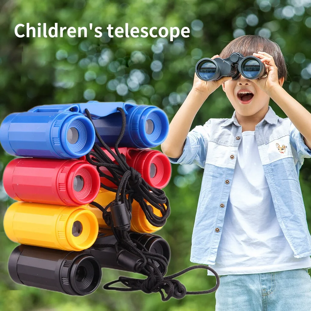 

Телескоп портативный детский бинокулярный складной инструмент для наблюдения на открытом воздухе Детский бинокль с высоким разрешением