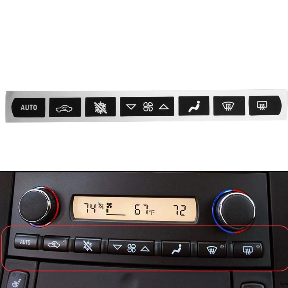 A/C Climate Control Button Repair Decal Sticker For Corvette C6 2005-13 Center Console Air Panel Sticker Car Accessory
A/C Climate Control Button Repair Decal Sticker For Corvette C6 2005-13 Center Console Air Panel Sticker Car Accessory