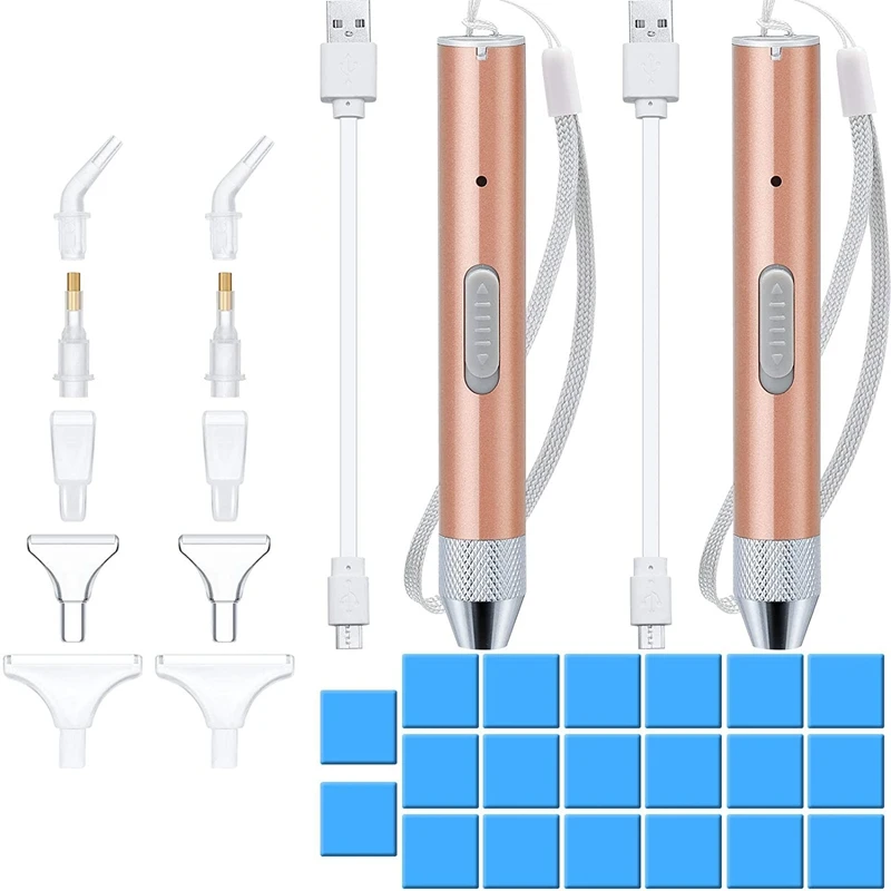 2 Pcs Diamond Painting Pen With Light Point Drill Pen 5D Diamond Painting Tool Accessories For Art DIY Painting (Gold)
2 Pcs Diamond Painting Pen With Light Point Drill Pen 5D Diamond Painting Tool Accessories For Art DIY Painting (Gold)
