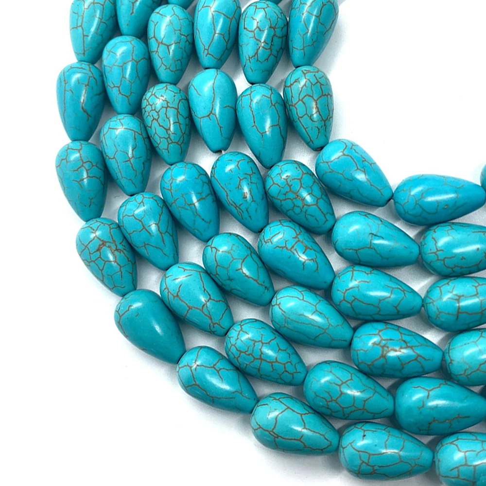 Synthetic Turquoise Bead Water Drop Shape Natural Stone Charms Beaded DIY Making Bracelet Necklace Jewelry Accessory Loose Beads
Synthetic Turquoise Bead Water Drop Shape Natural Stone Charms Beaded DIY Making Bracelet Necklace Jewelry Accessory Loose Beads