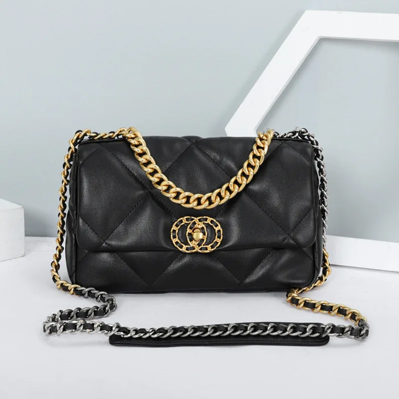 High Quality Leather Square Chains Handle Women's Shoulder Bag Fashion Hobos Design Diamond Lattice Female Shopping Purse Bag
High Quality Leather Square Chains Handle Women's Shoulder Bag Fashion Hobos Design Diamond Lattice Female Shopping Purse Bag