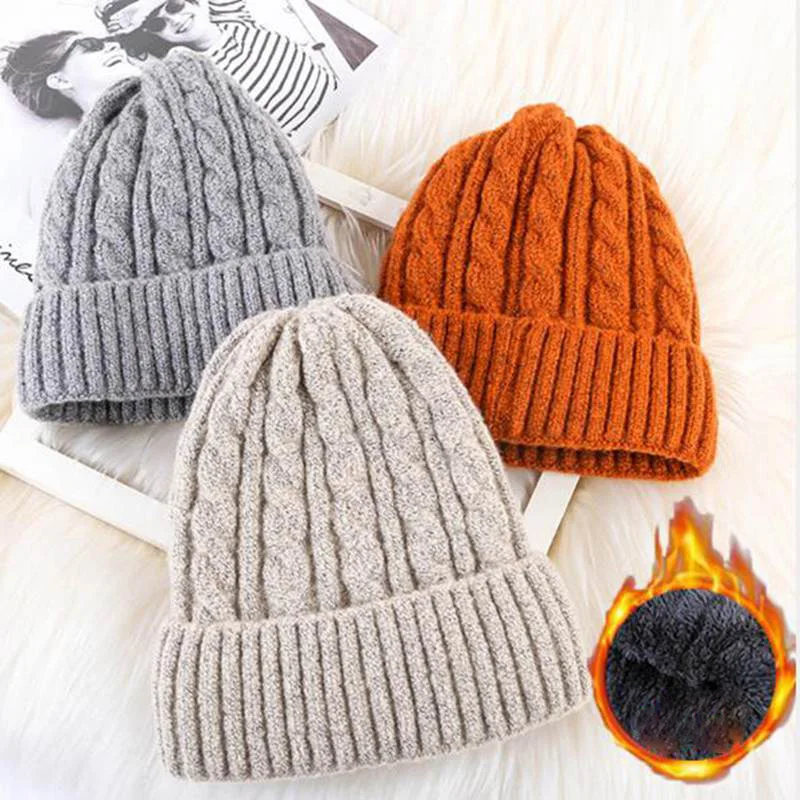 Wool Twist Knitted Hat Solid Color Beanies For Men Women Autumn Winter Thick Warmer Skullies Bonnet Cap Pullover Caps Headgear
Wool Twist Knitted Hat Solid Color Beanies For Men Women Autumn Winter Thick Warmer Skullies Bonnet Cap Pullover Caps Headgear