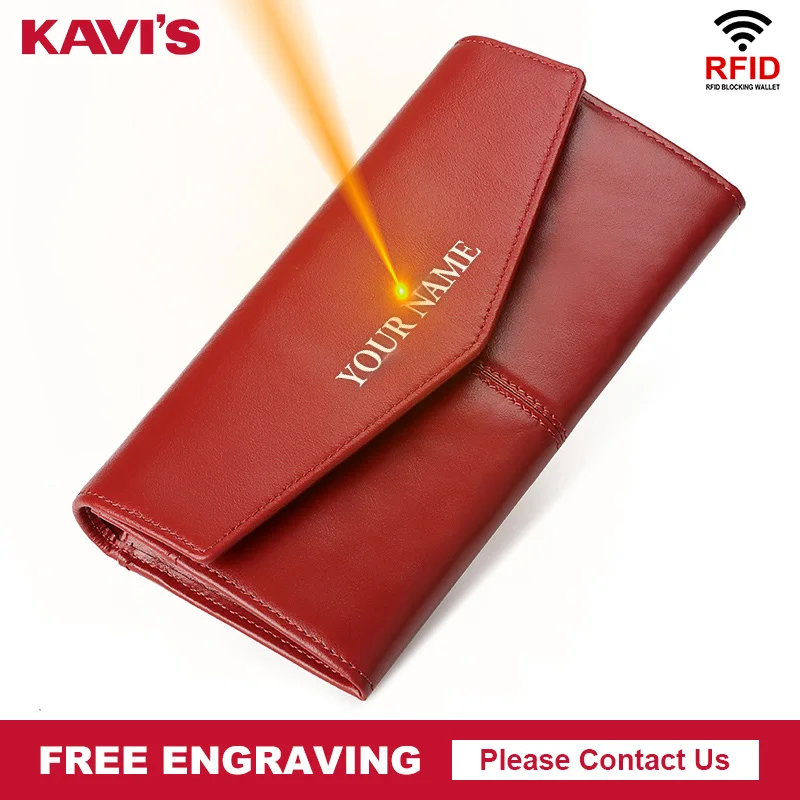 Free Engraving Genuine Leather Wallet Long Clutch Bag Fashion Purse For Women Credit Card Holder With RFID Blocking Function
Free Engraving Genuine Leather Wallet Long Clutch Bag Fashion Purse For Women Credit Card Holder With RFID Blocking Function