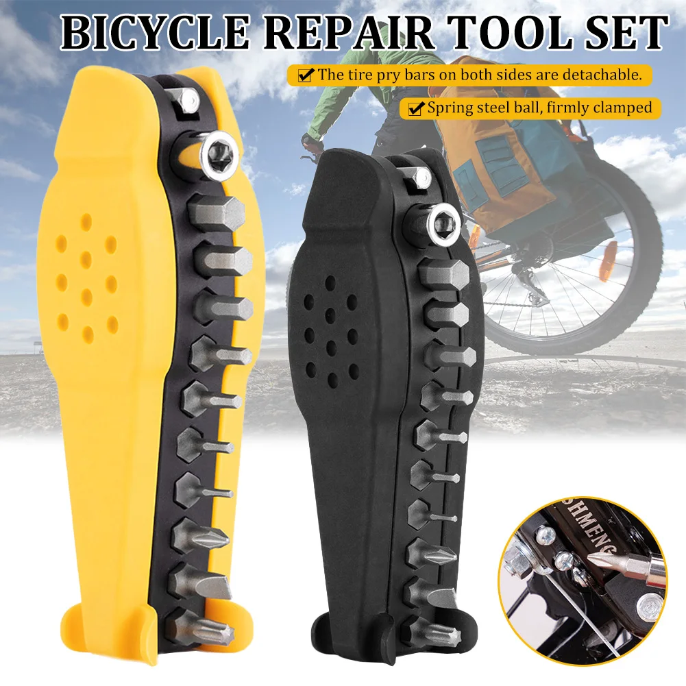 Bicycle Multifunctional Portable Screw Tool 15-In-1 Bike Tire Repair Tools Bicycle Daily Maintenance Combination Repair Tool
Bicycle Multifunctional Portable Screw Tool 15-In-1 Bike Tire Repair Tools Bicycle Daily Maintenance Combination Repair Tool