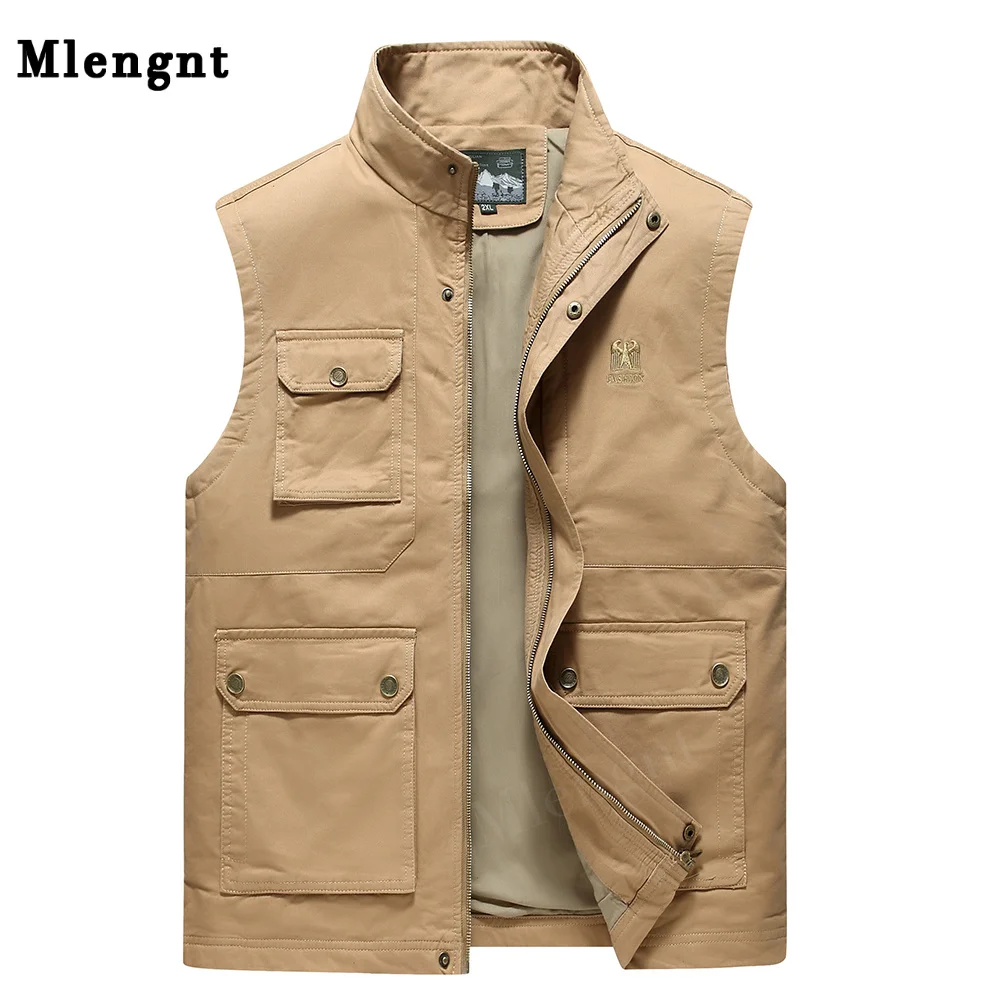 Men Large Size L-5XL Vest Cotton Male High Quality Sleeveless Comfortable Jackets Homme Classic Tactical Multi-Pocket Waistcoats
Men Large Size L-5XL Vest Cotton Male High Quality Sleeveless Comfortable Jackets Homme Classic Tactical Multi-Pocket Waistcoats