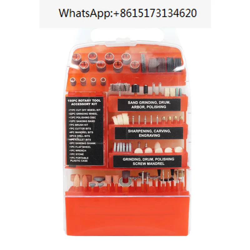 150PCS Rotary Tool Accessory Kit Cut Off Grinding Flat Wheel Polishing Disc Sanding Band Shank Brush Cutter Drill Mandrel Bits
150PCS Rotary Tool Accessory Kit Cut Off Grinding Flat Wheel Polishing Disc Sanding Band Shank Brush Cutter Drill Mandrel Bits