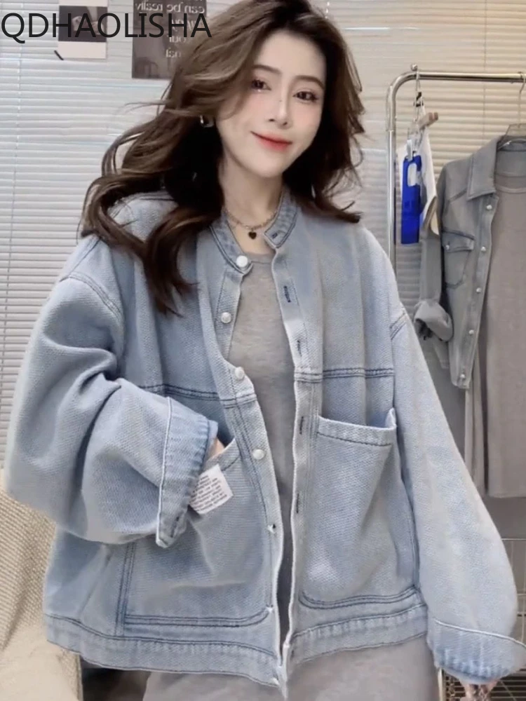 Women's denim jacket Autumn winter fashion minimalist design loose casual fresh denim jacket Women's slim versatile vintage top
Women's denim jacket Autumn winter fashion minimalist design loose casual fresh denim jacket Women's slim versatile vintage top