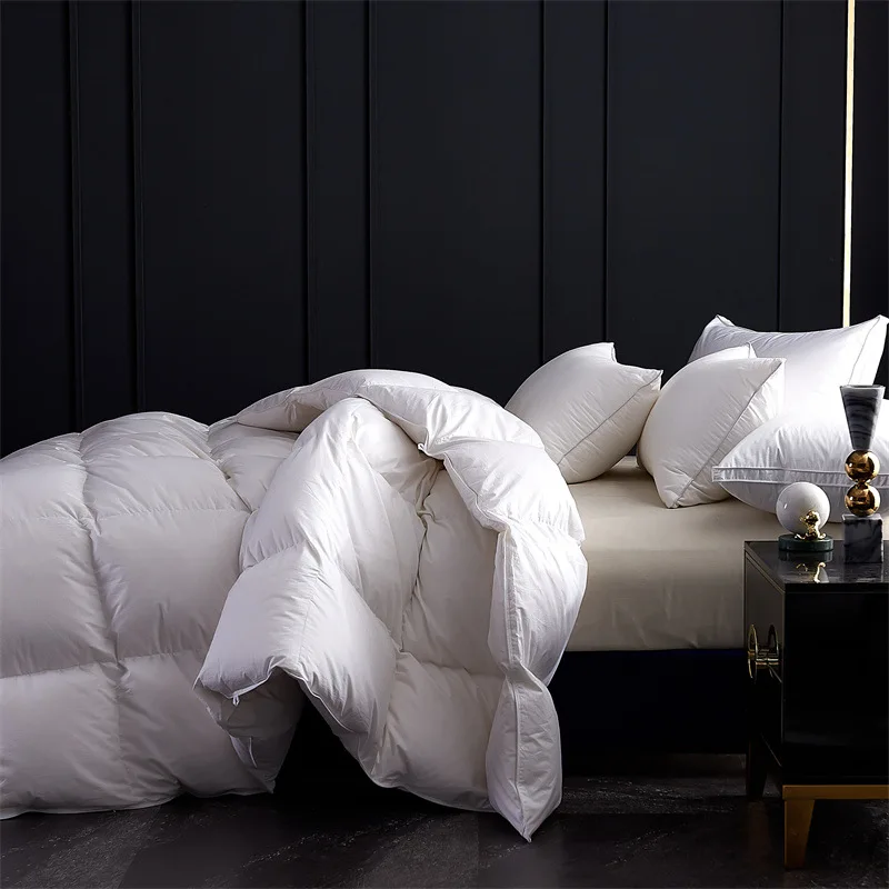 Cotton Duvet White Goose Down Quilt Core Skin-friendly Soft Winter Quilts Blanket for Bed King Size Thicken Quilted Bedspread
Cotton Duvet White Goose Down Quilt Core Skin-friendly Soft Winter Quilts Blanket for Bed King Size Thicken Quilted Bedspread
