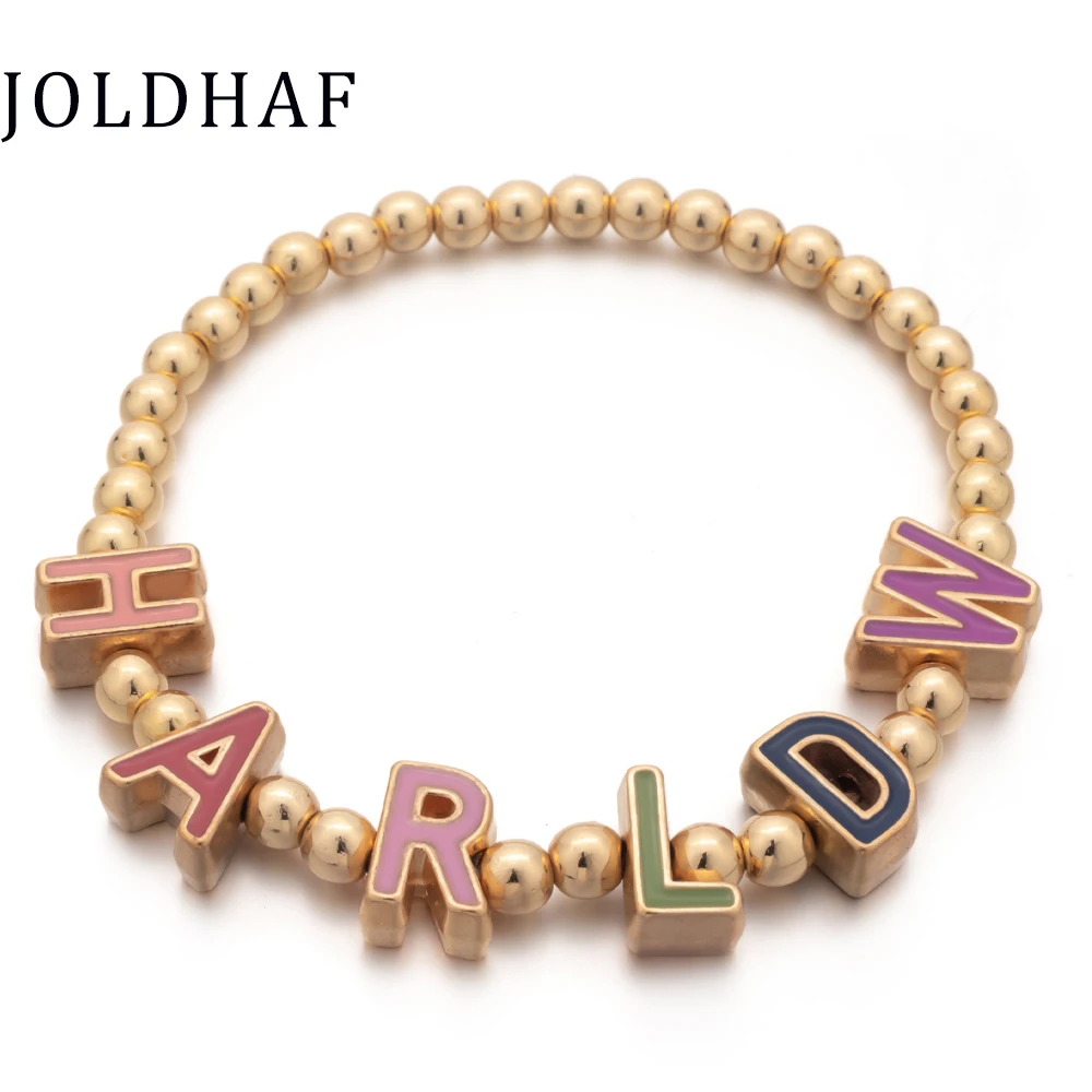 2022 New Design Initial Letter Beads Bracelets For Women Colorful Letter Charms Beads Bracelets Handmade Gold Color Charms
2022 New Design Initial Letter Beads Bracelets For Women Colorful Letter Charms Beads Bracelets Handmade Gold Color Charms